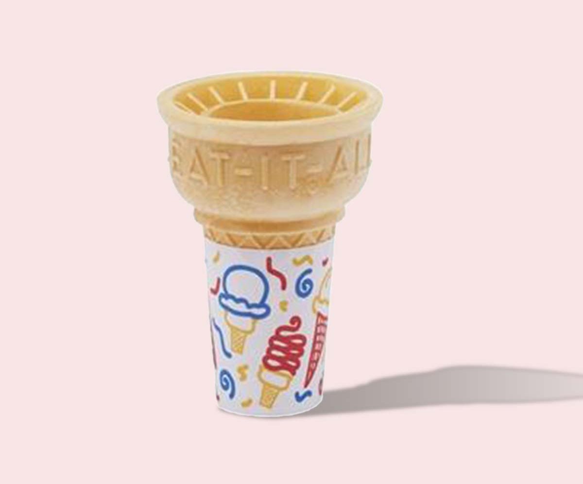 Wholesale cake cone sleeve printed with a doodled ice cream pattern