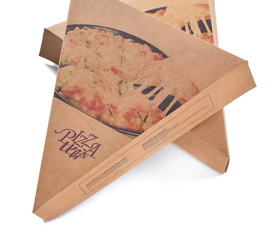 Kraft pizza slice wrap opened flat with a slice resting inside